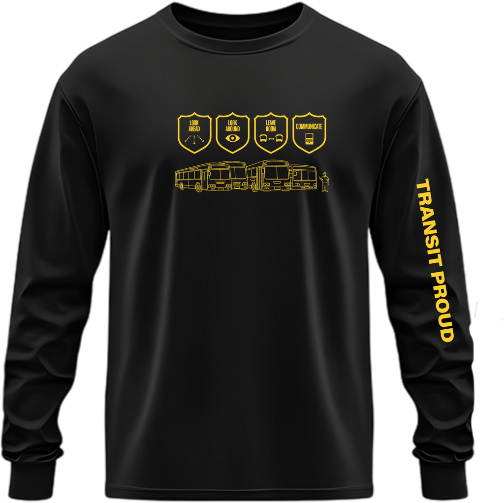 Look Ahead “Transit Safety Principles” Long Sleeve Shirt