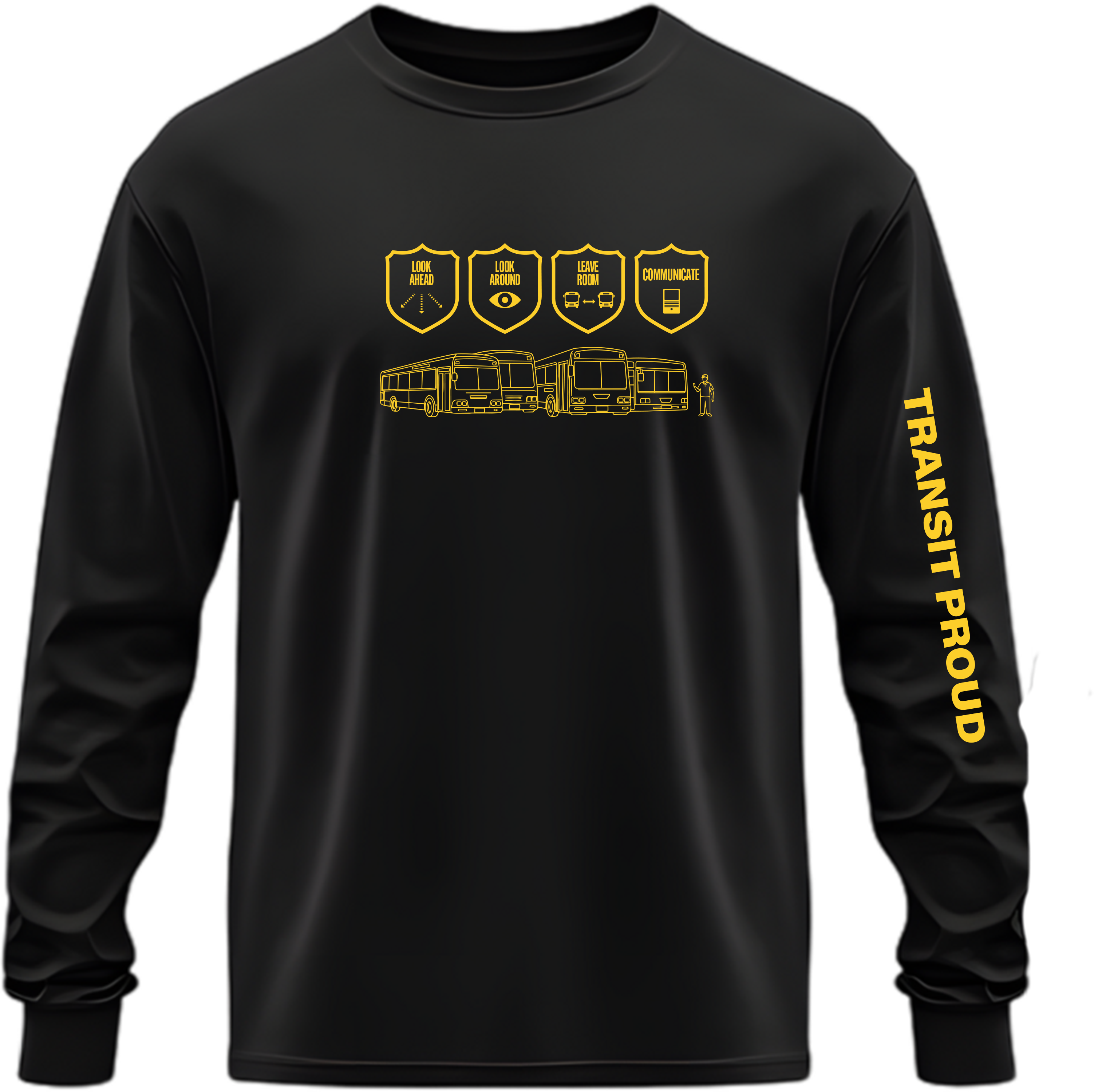 Look Ahead “Transit Safety Principles” Long Sleeve Shirt