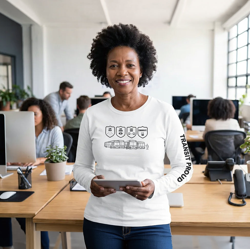 Look Ahead “Transit Safety Principles” Long Sleeve Shirt